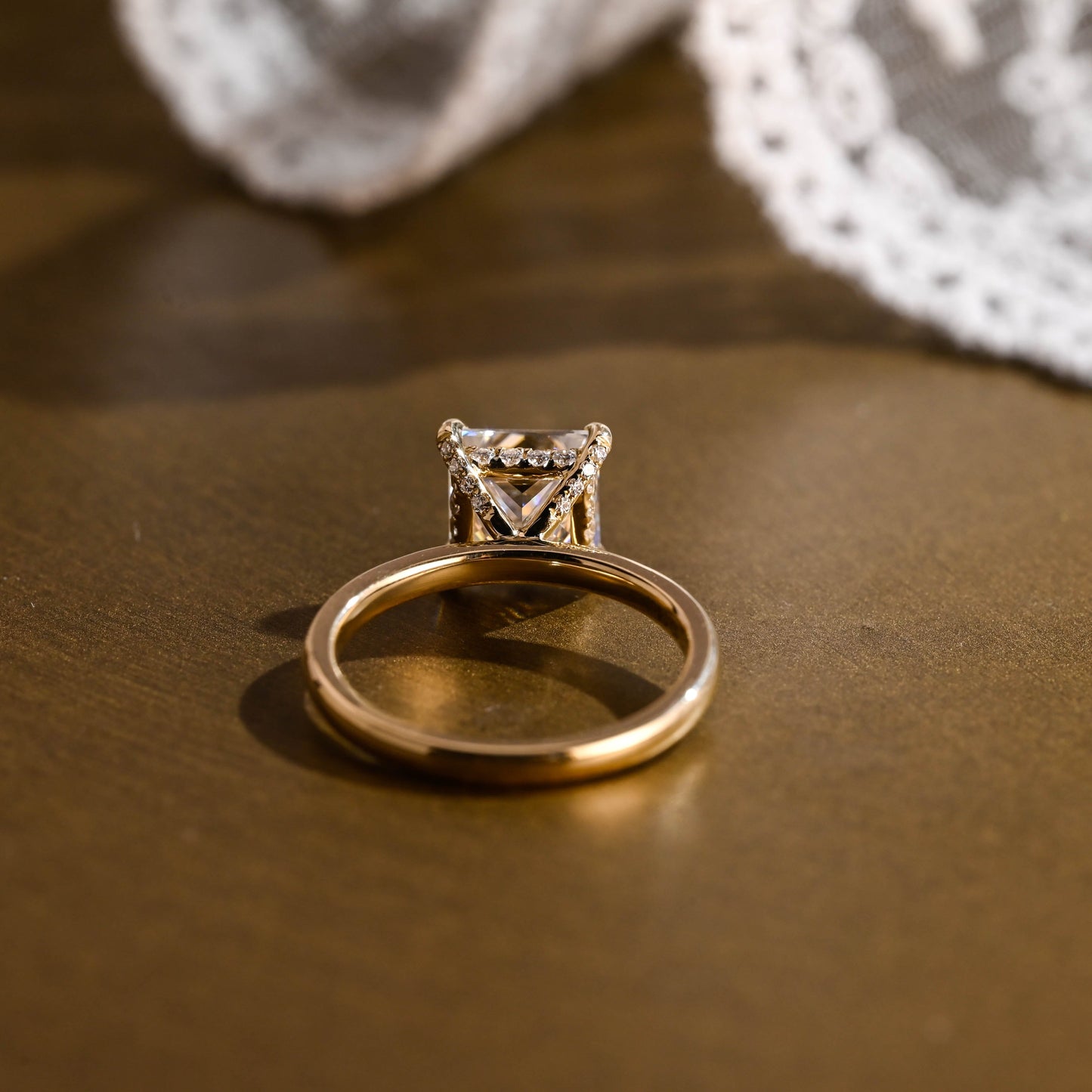 2 CT Round Three Stones Lab Grown Diamond Engagement Ring