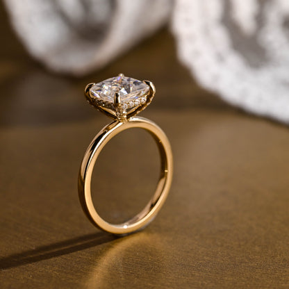 2 CT Round Three Stones Lab Grown Diamond Engagement Ring