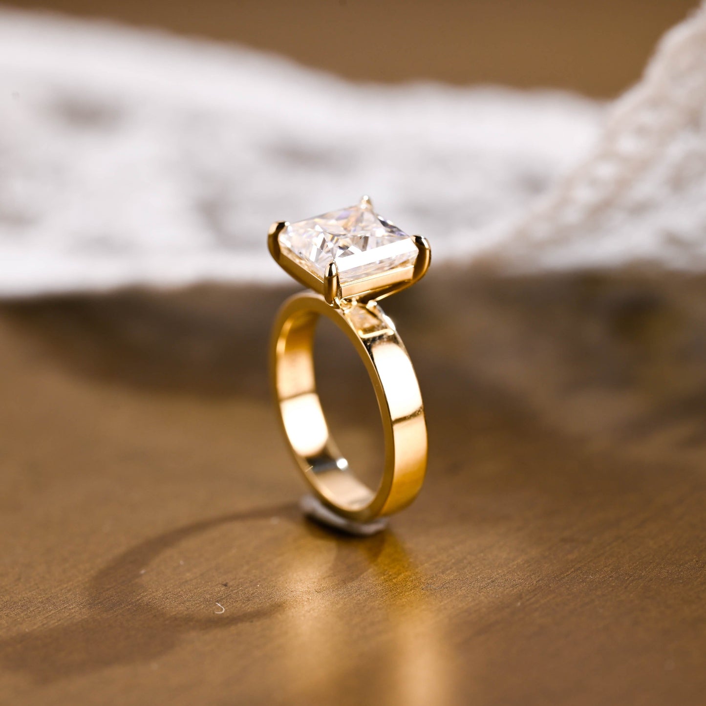 2 CT Round Three Stones Lab Grown Diamond Engagement Ring
