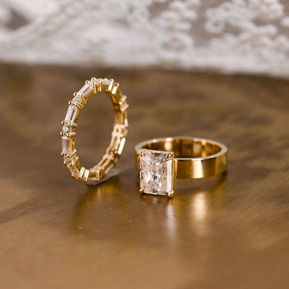 3.0 CT Round Pave Lab Grown Diamond Bridal Set