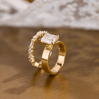 3.0 CT Round Pave Lab Grown Diamond Bridal Set