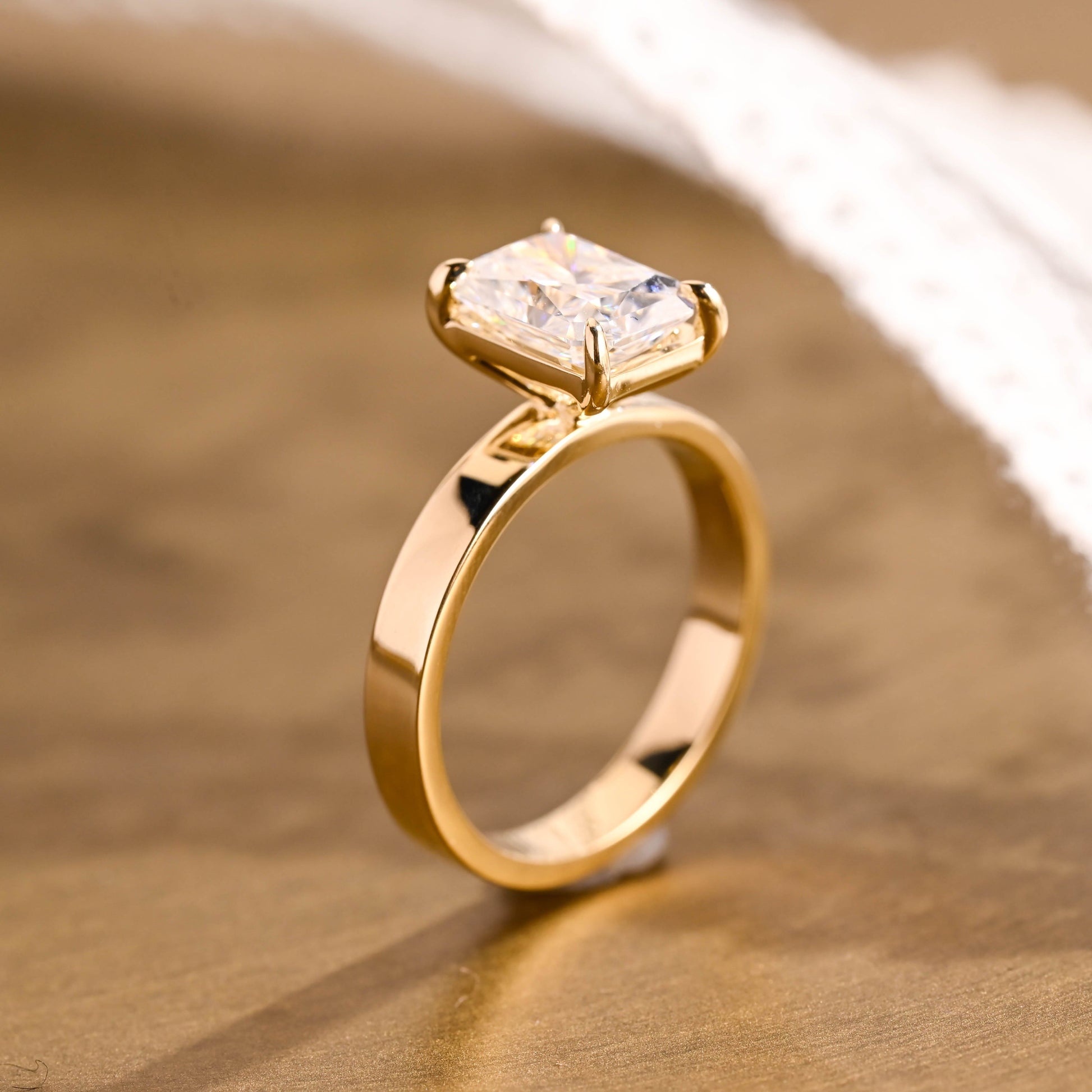 2 CT Round Three Stones Lab Grown Diamond Engagement Ring