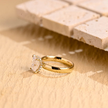 2 CT Round Three Stones Lab Grown Diamond Engagement Ring
