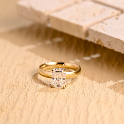 2 CT Round Three Stones Lab Grown Diamond Engagement Ring