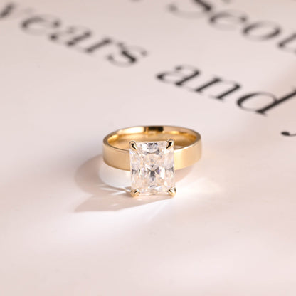 2 CT Round Three Stones Lab Grown Diamond Engagement Ring