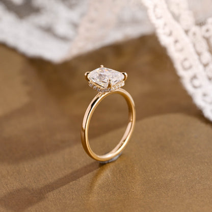 2 CT Round Three Stones Lab Grown Diamond Engagement Ring