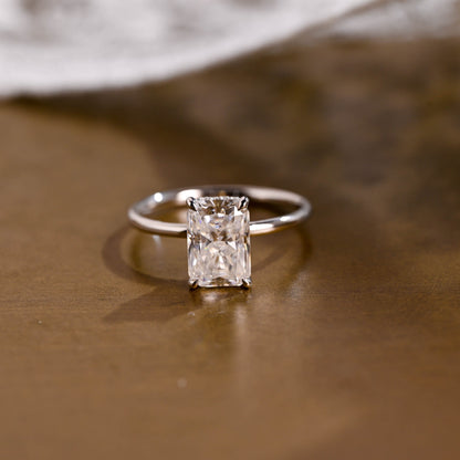 2 CT Round Three Stones Lab Grown Diamond Engagement Ring
