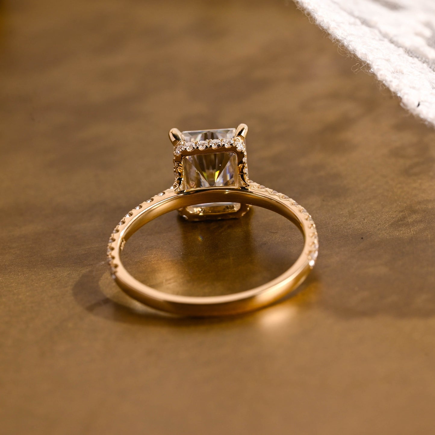 2 CT Round Three Stones Lab Grown Diamond Engagement Ring