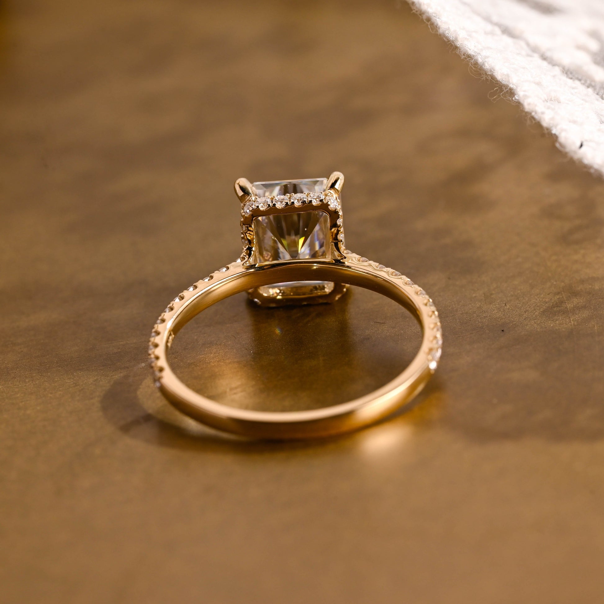 2 CT Round Three Stones Lab Grown Diamond Engagement Ring