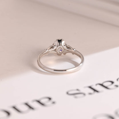 2 CT Round Three Stones Lab Grown Diamond Engagement Ring
