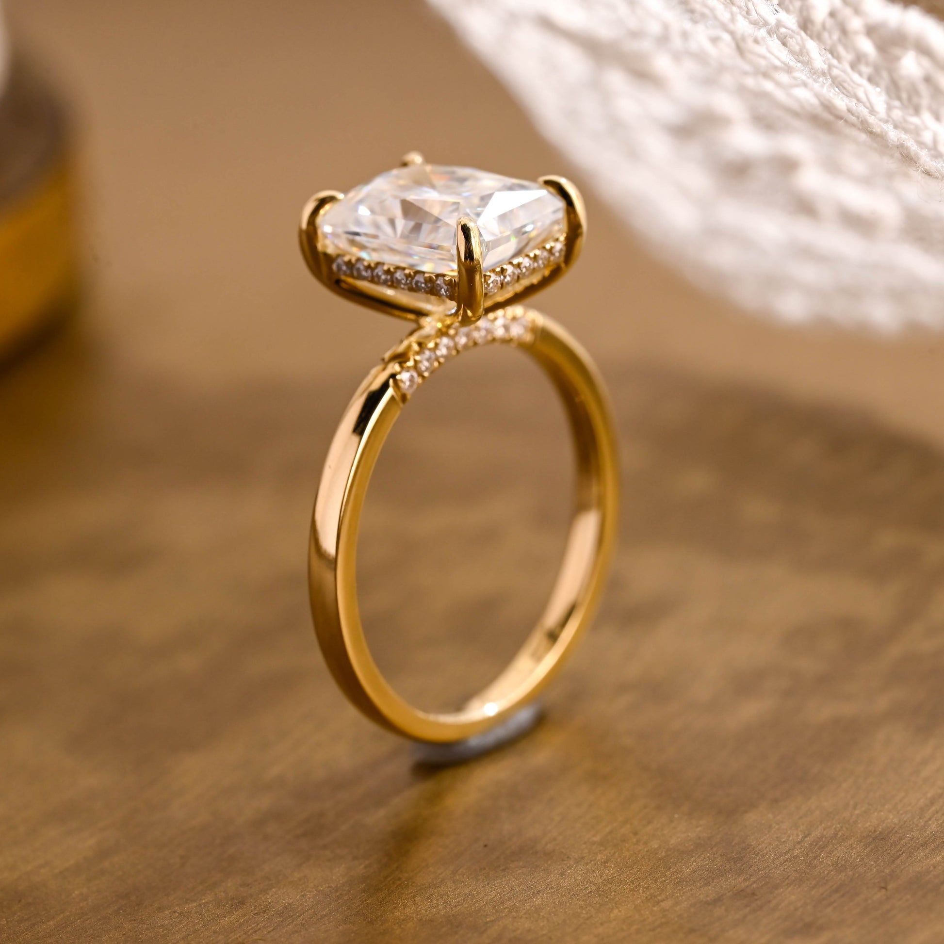 2 CT Round Three Stones Lab Grown Diamond Engagement Ring
