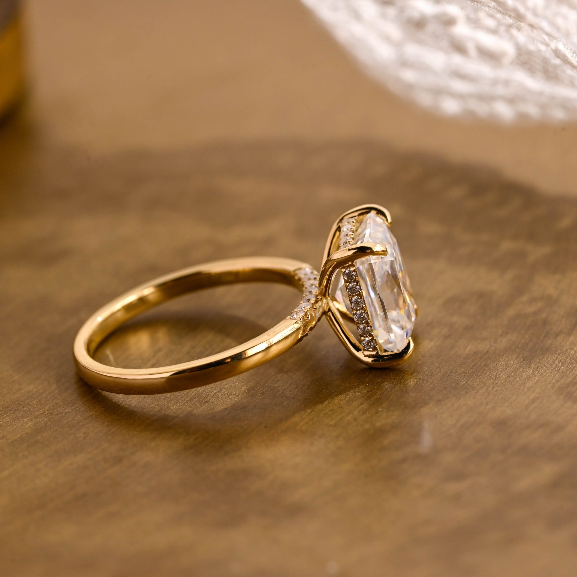 2 CT Round Three Stones Lab Grown Diamond Engagement Ring