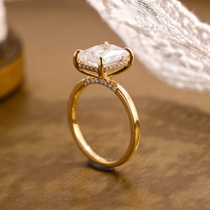 2 CT Round Three Stones Lab Grown Diamond Engagement Ring