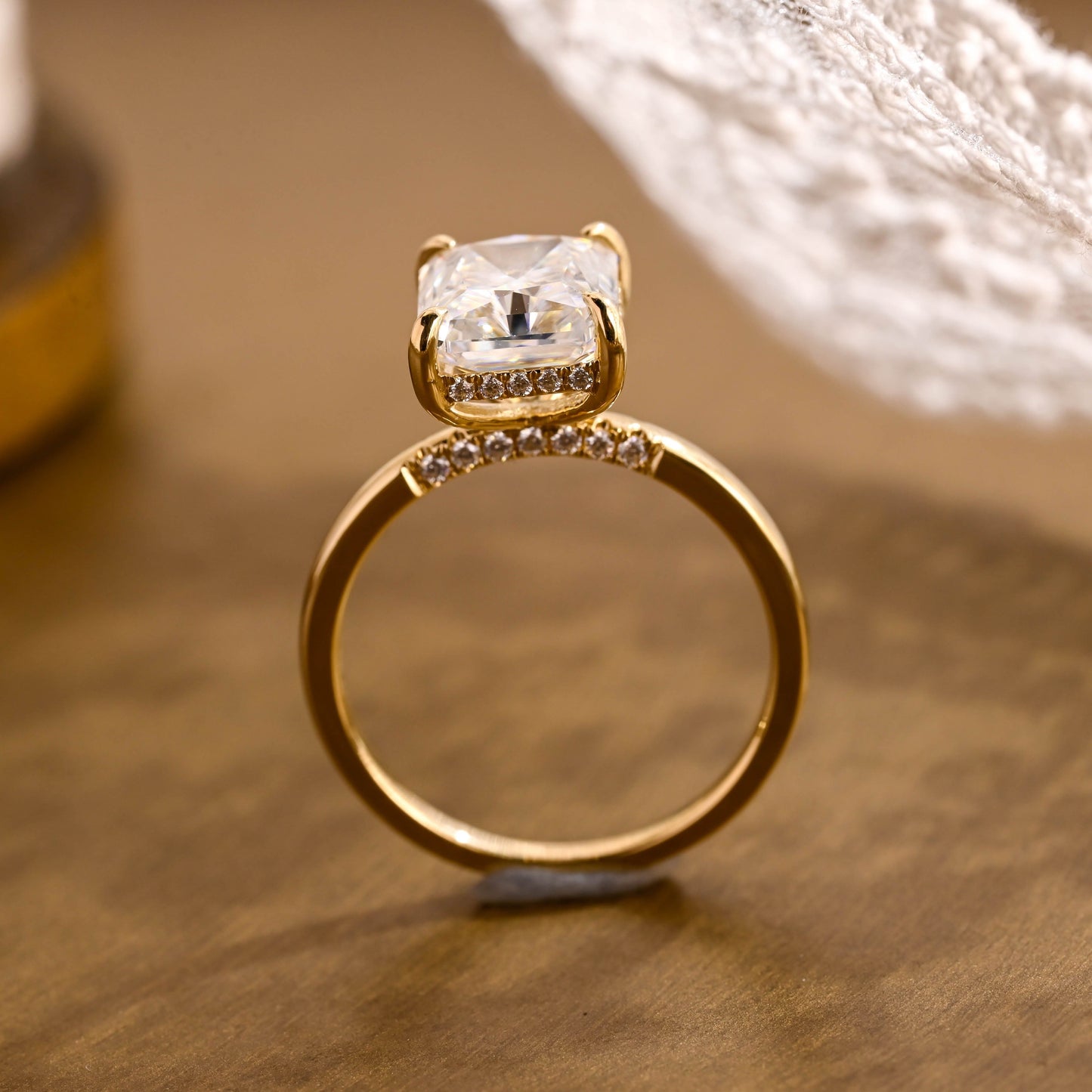 2 CT Round Three Stones Lab Grown Diamond Engagement Ring