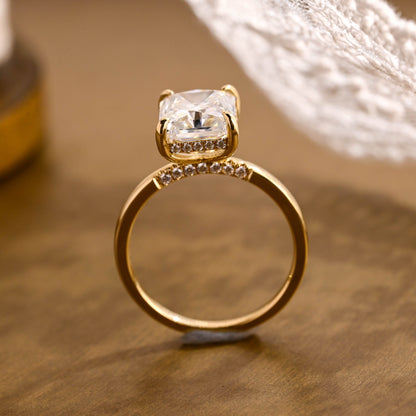 2 CT Round Three Stones Lab Grown Diamond Engagement Ring