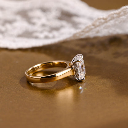 2 CT Round Three Stones Lab Grown Diamond Engagement Ring
