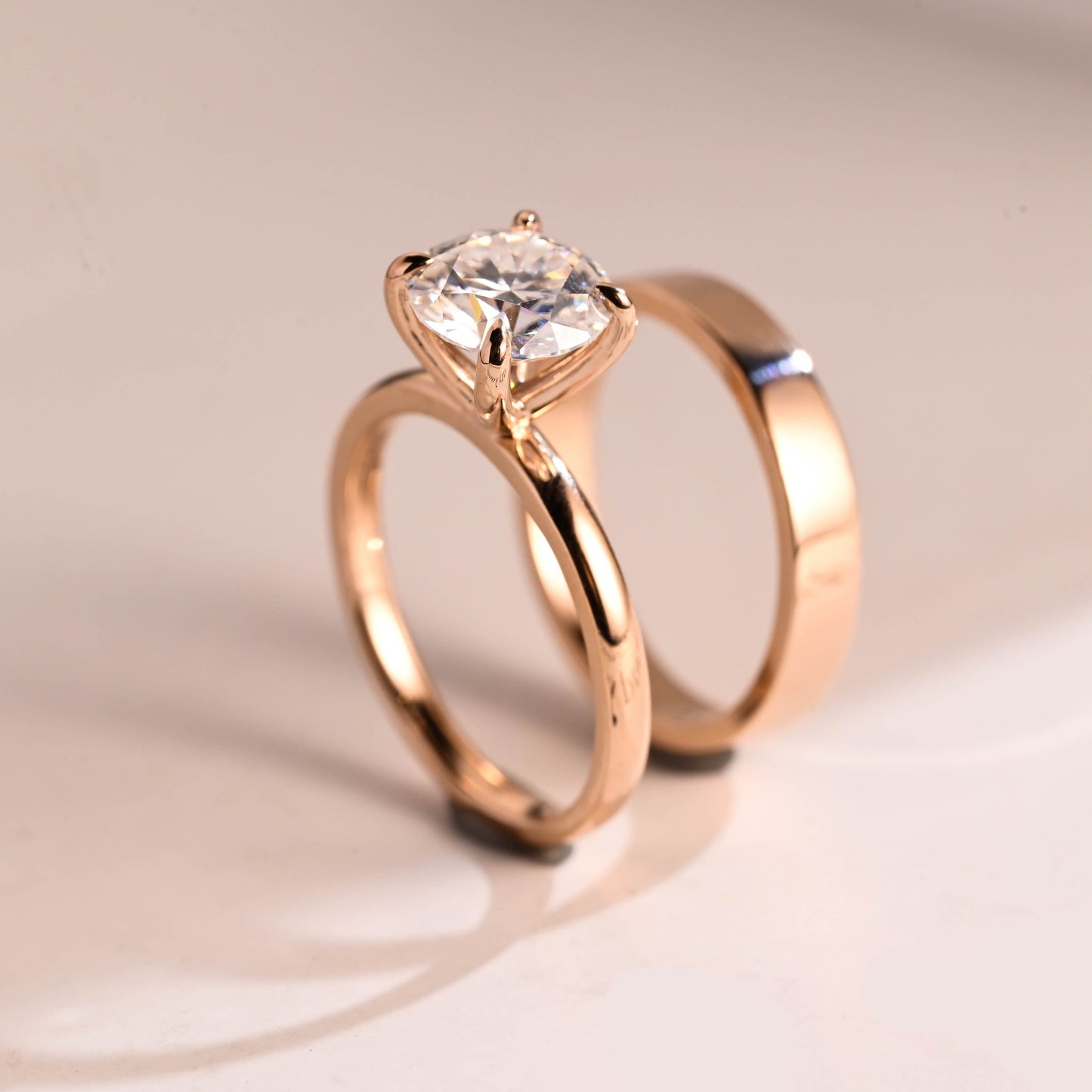 3.0 CT Round Pave Lab Grown Diamond Bridal Set