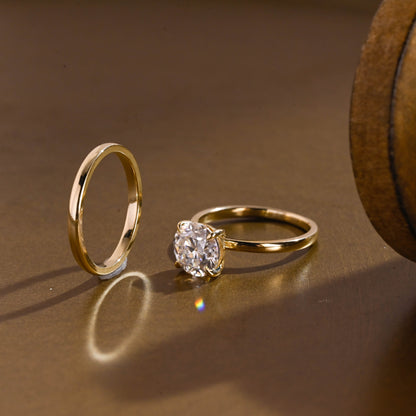 3.0 CT Round Pave Lab Grown Diamond Bridal Set