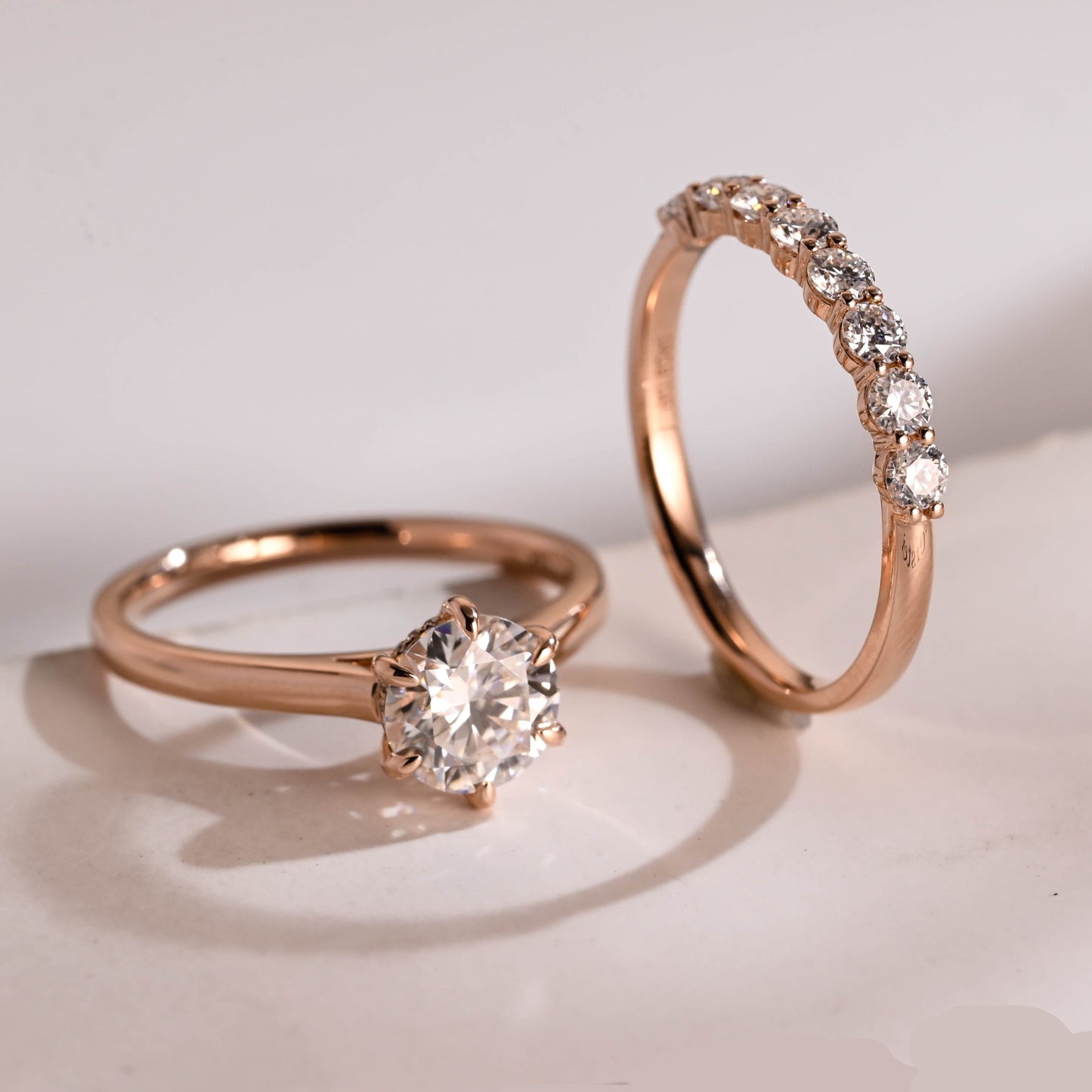 3.0 CT Round Pave Lab Grown Diamond Bridal Set