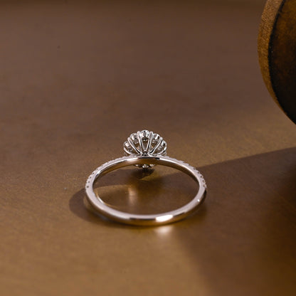 2 CT Round Three Stones Lab Grown Diamond Engagement Ring