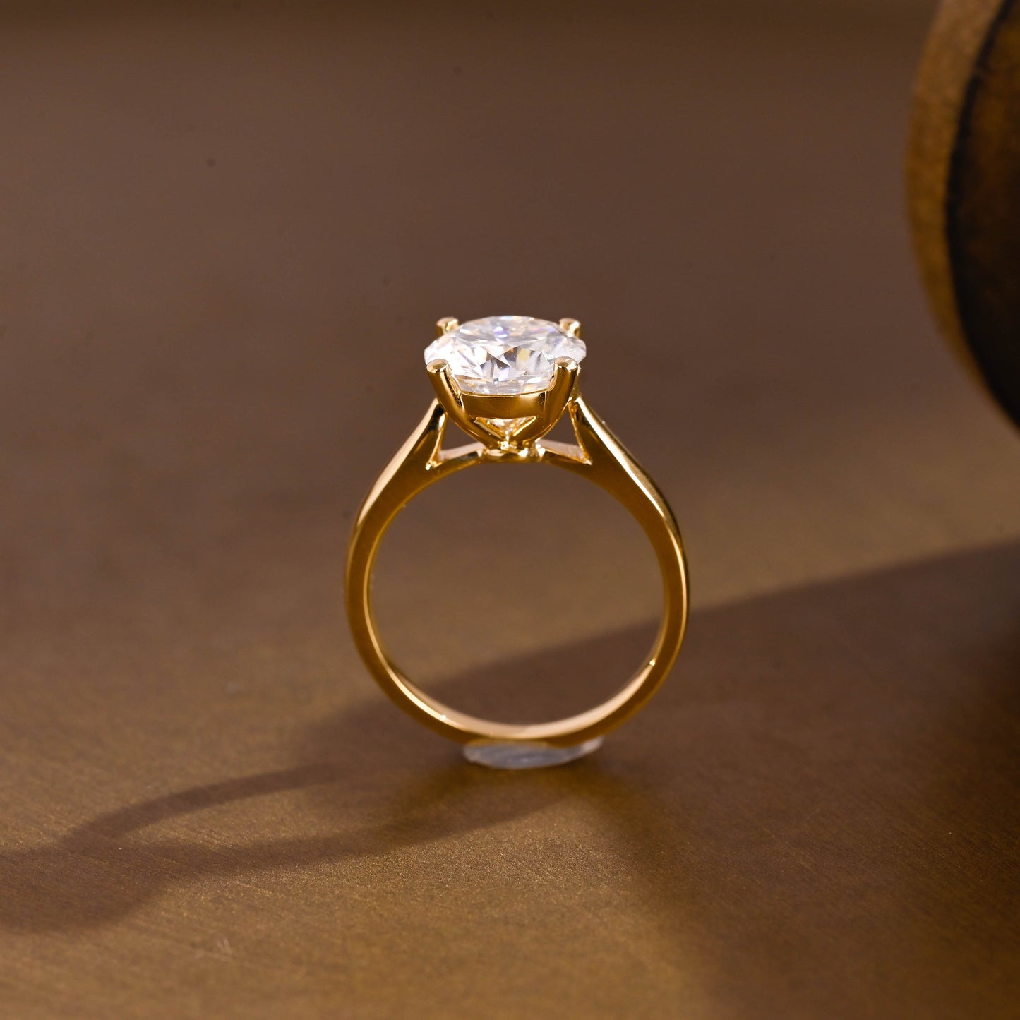 2 CT Round Three Stones Lab Grown Diamond Engagement Ring