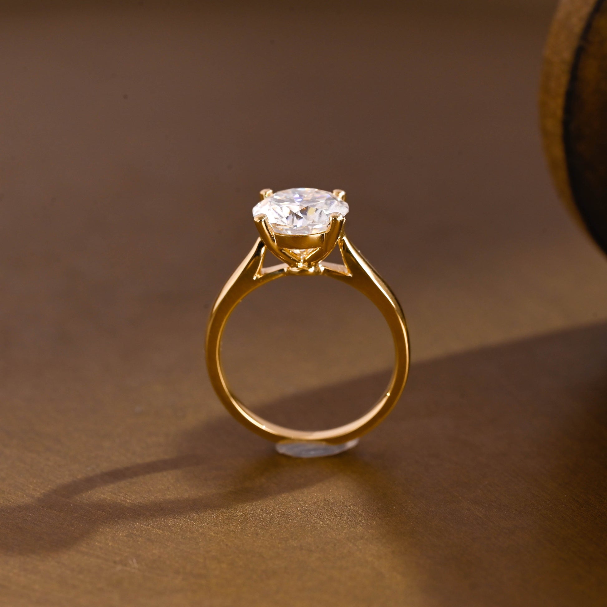 2 CT Round Three Stones Lab Grown Diamond Engagement Ring