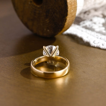 2 CT Round Three Stones Lab Grown Diamond Engagement Ring