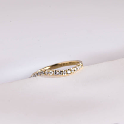 0.37 CT Round Full Eternity Lab Grown Diamond Wedding Band