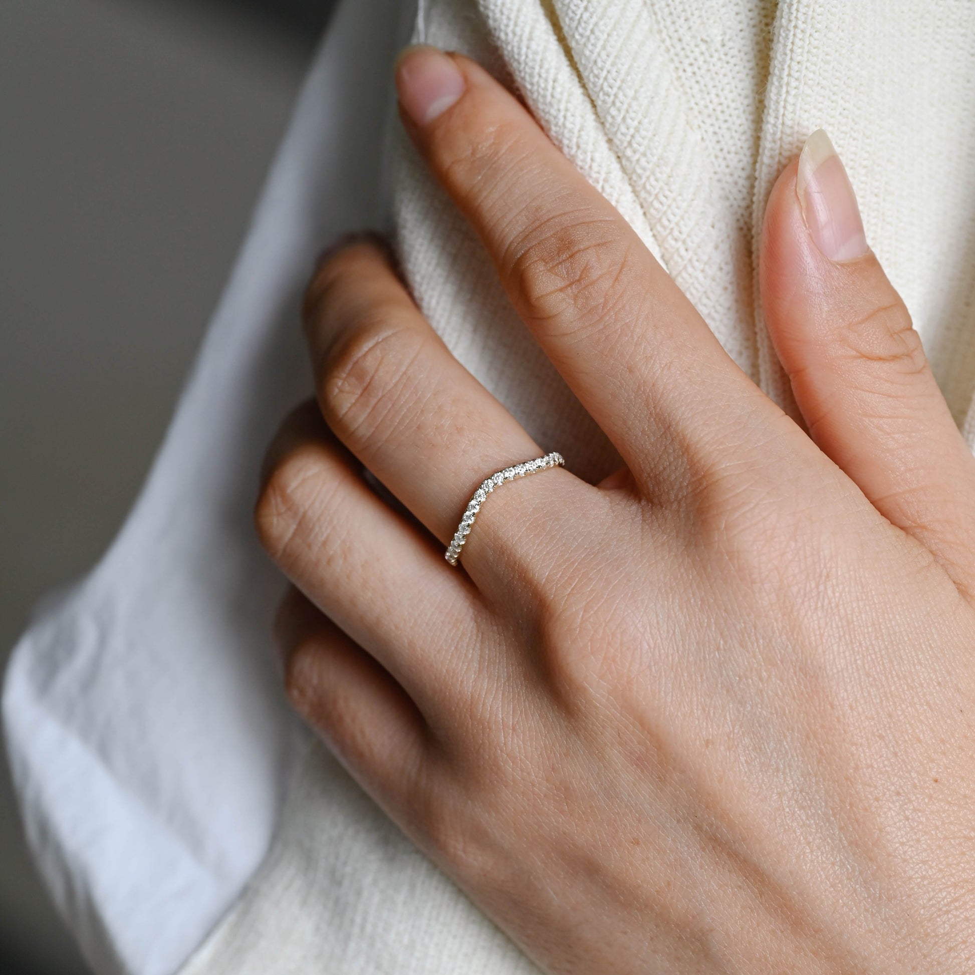 0.37 CT Round Full Eternity Lab Grown Diamond Wedding Band