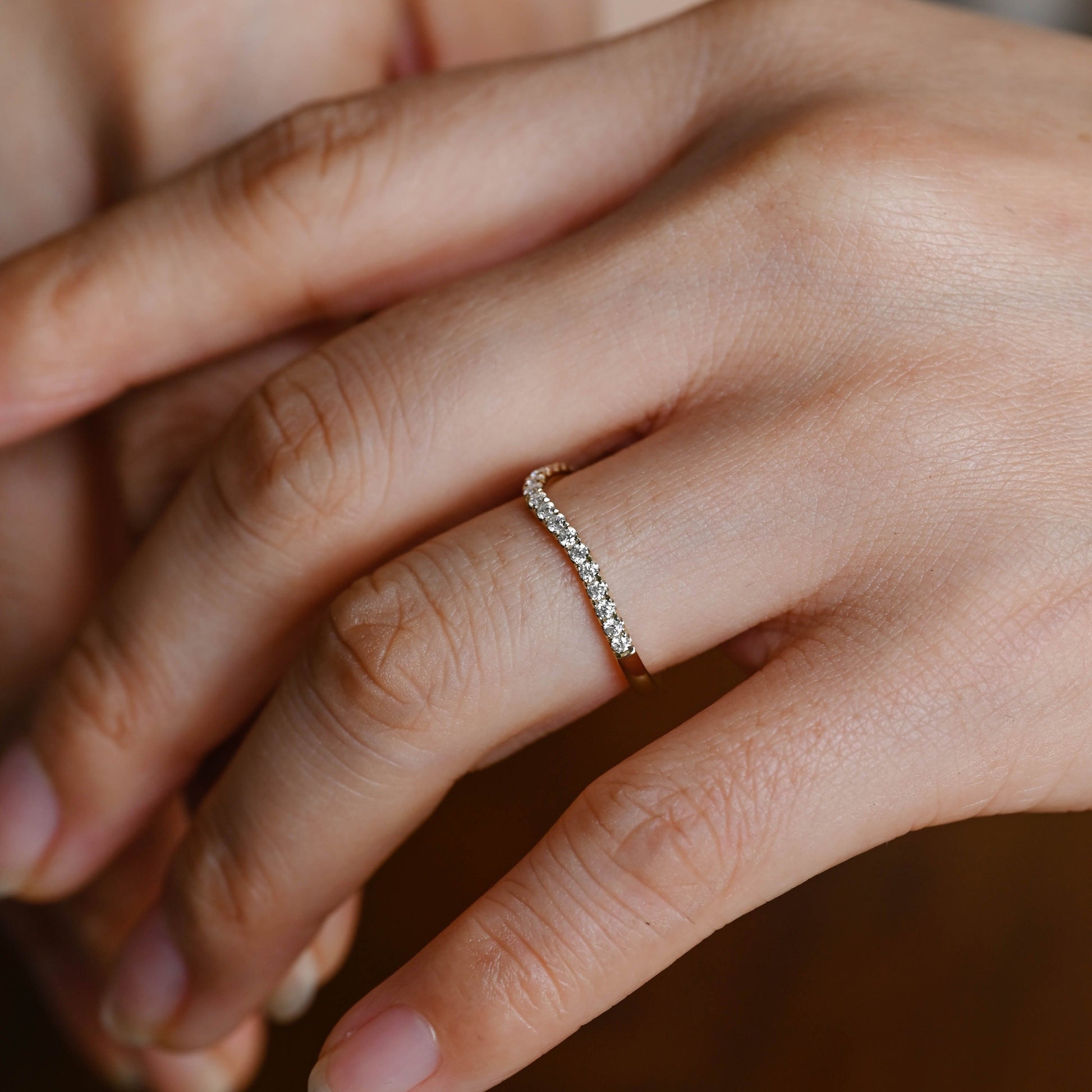 0.37 CT Round Full Eternity Lab Grown Diamond Wedding Band
