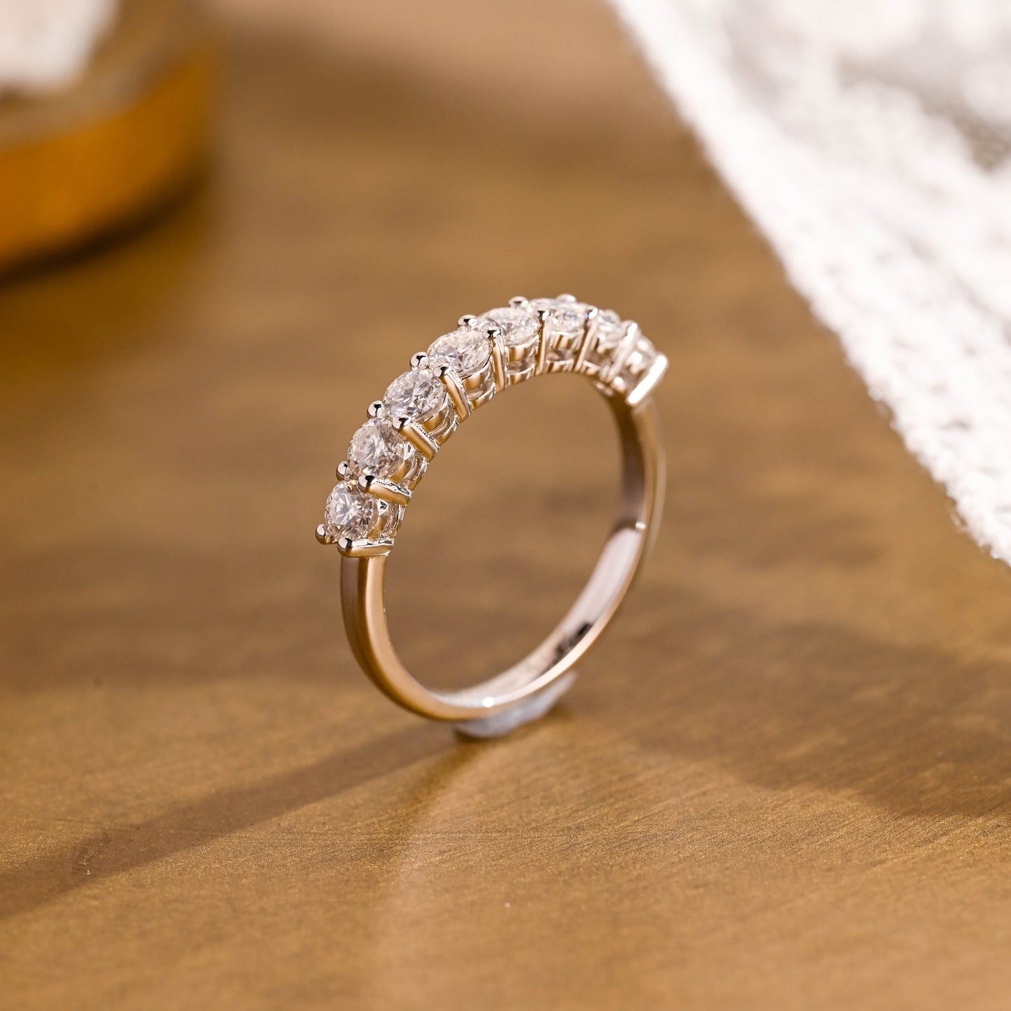 0.37 CT Round Full Eternity Lab Grown Diamond Wedding Band