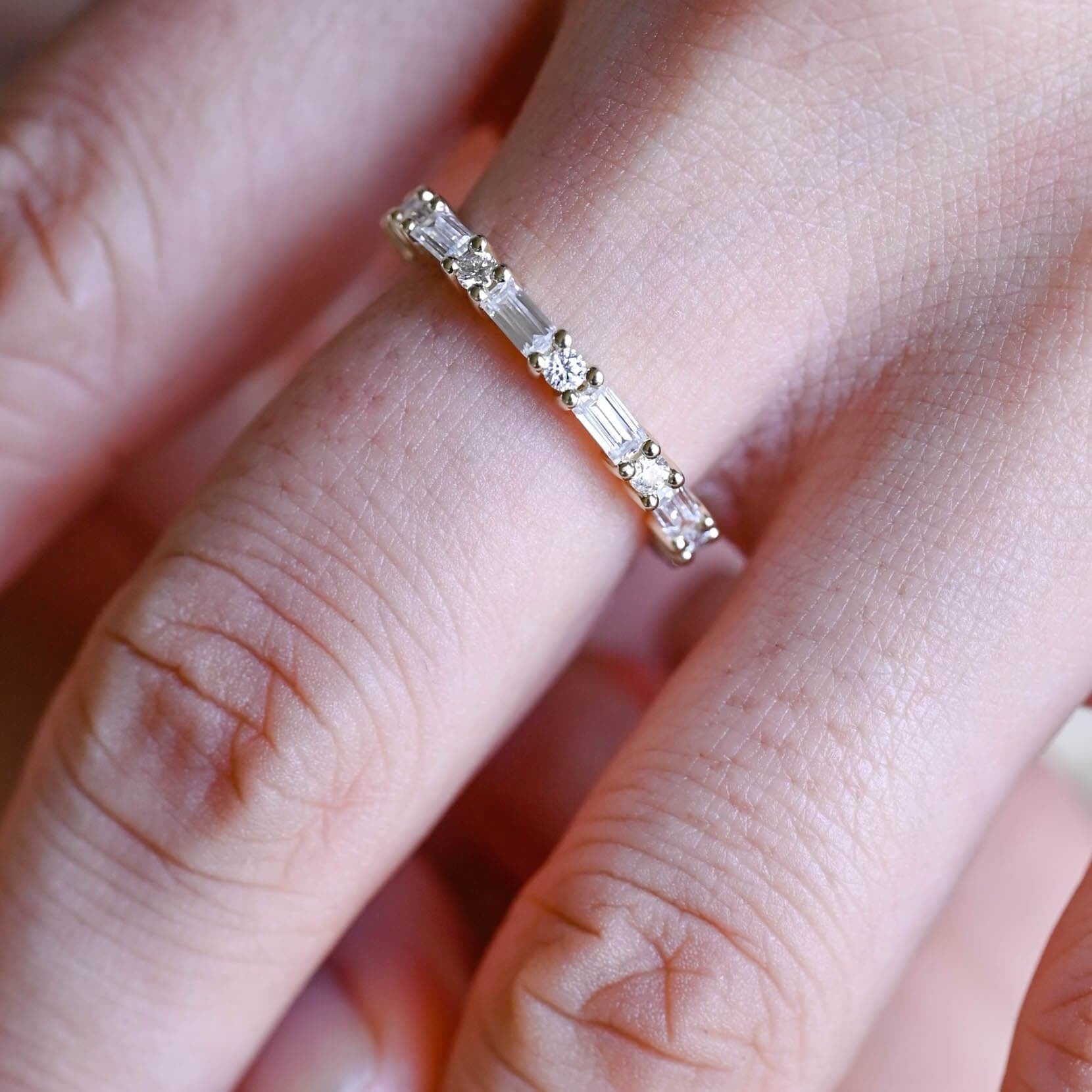 0.37 CT Round Full Eternity Lab Grown Diamond Wedding Band