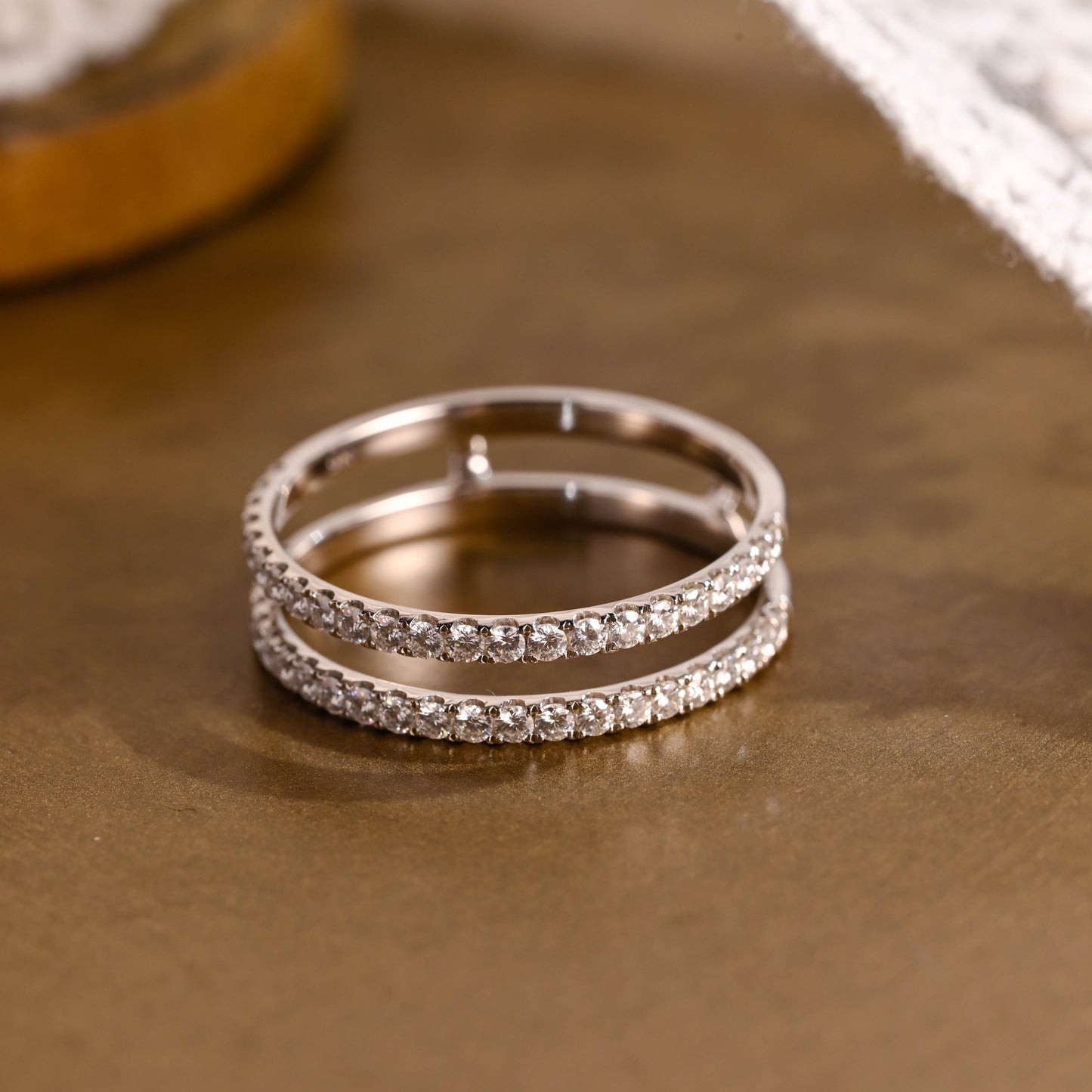 0.37 CT Round Full Eternity Lab Grown Diamond Wedding Band