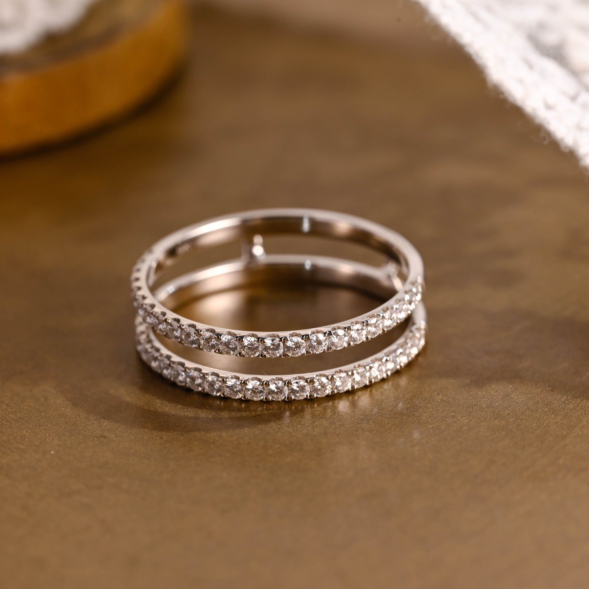 0.37 CT Round Full Eternity Lab Grown Diamond Wedding Band