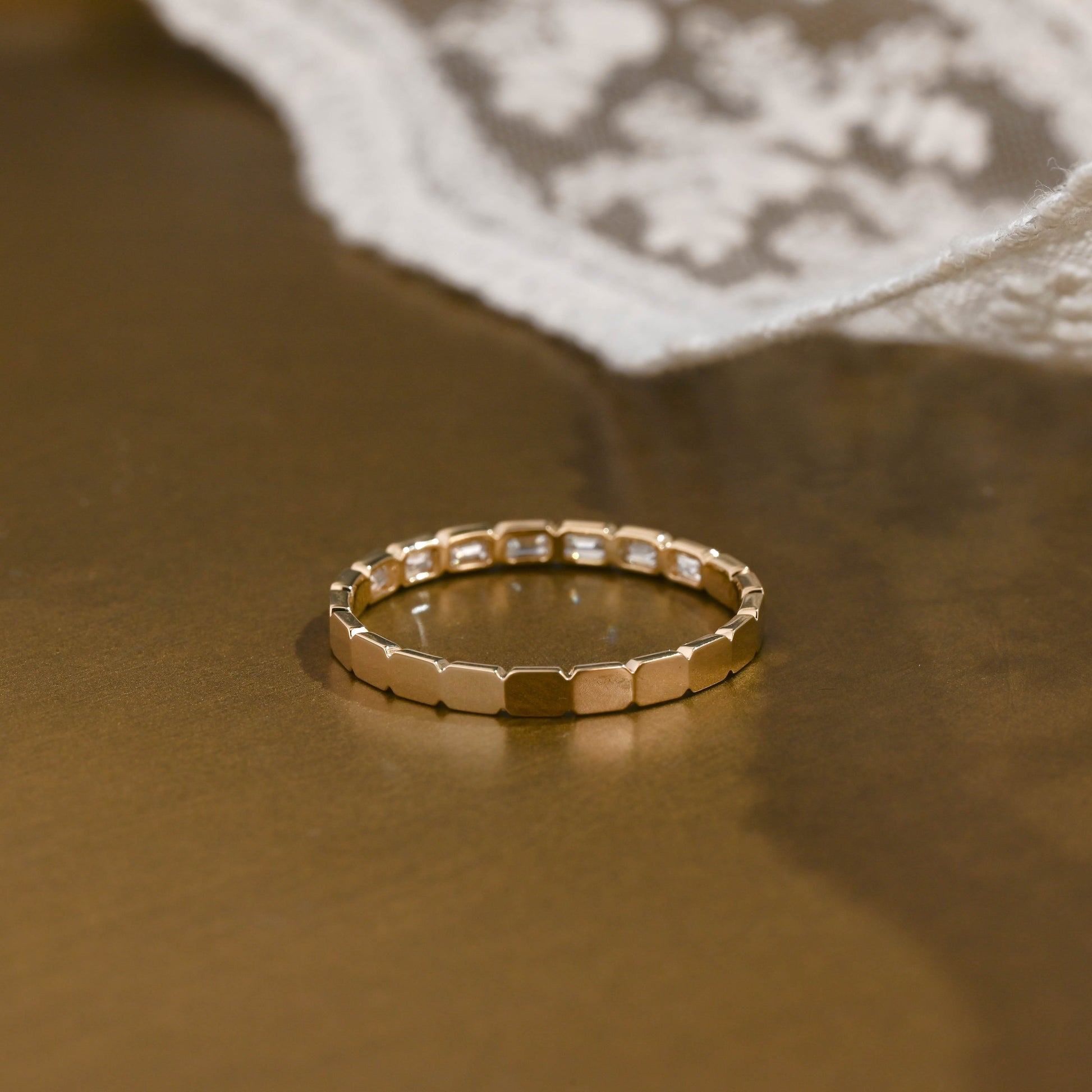 0.37 CT Round Full Eternity Lab Grown Diamond Wedding Band