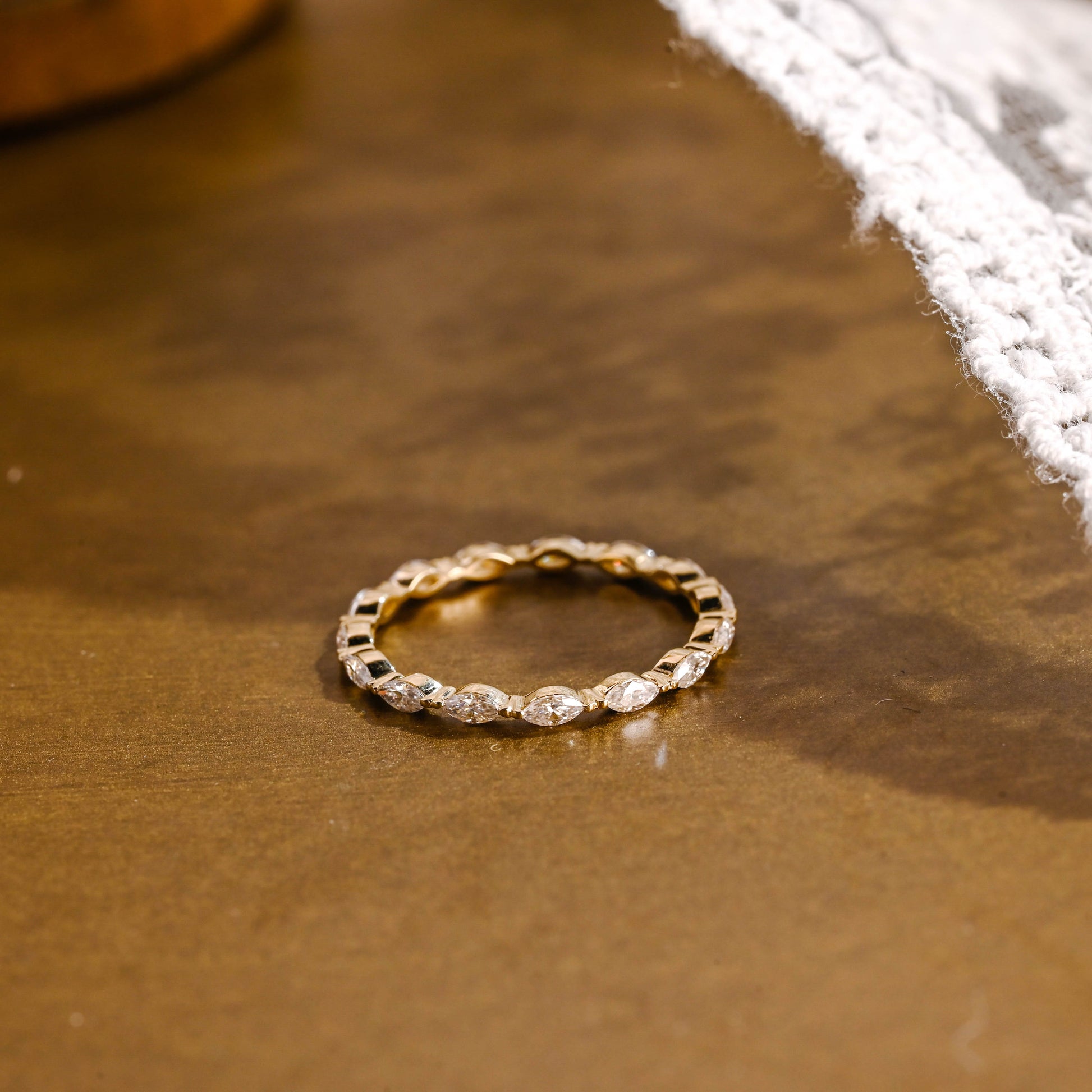0.37 CT Round Full Eternity Lab Grown Diamond Wedding Band