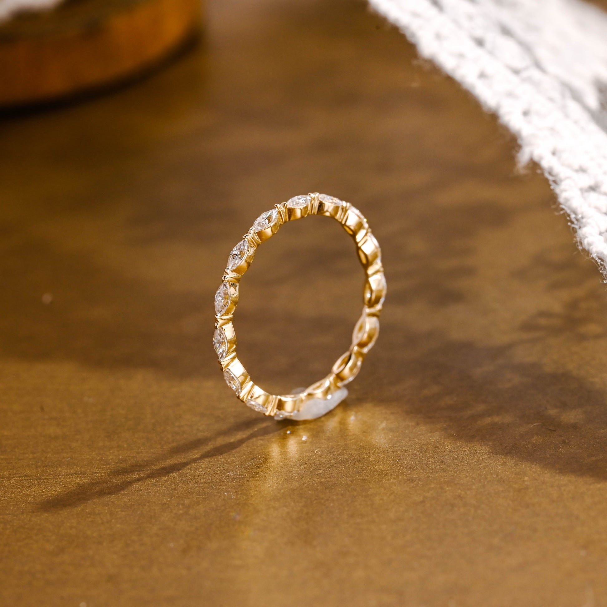 0.37 CT Round Full Eternity Lab Grown Diamond Wedding Band