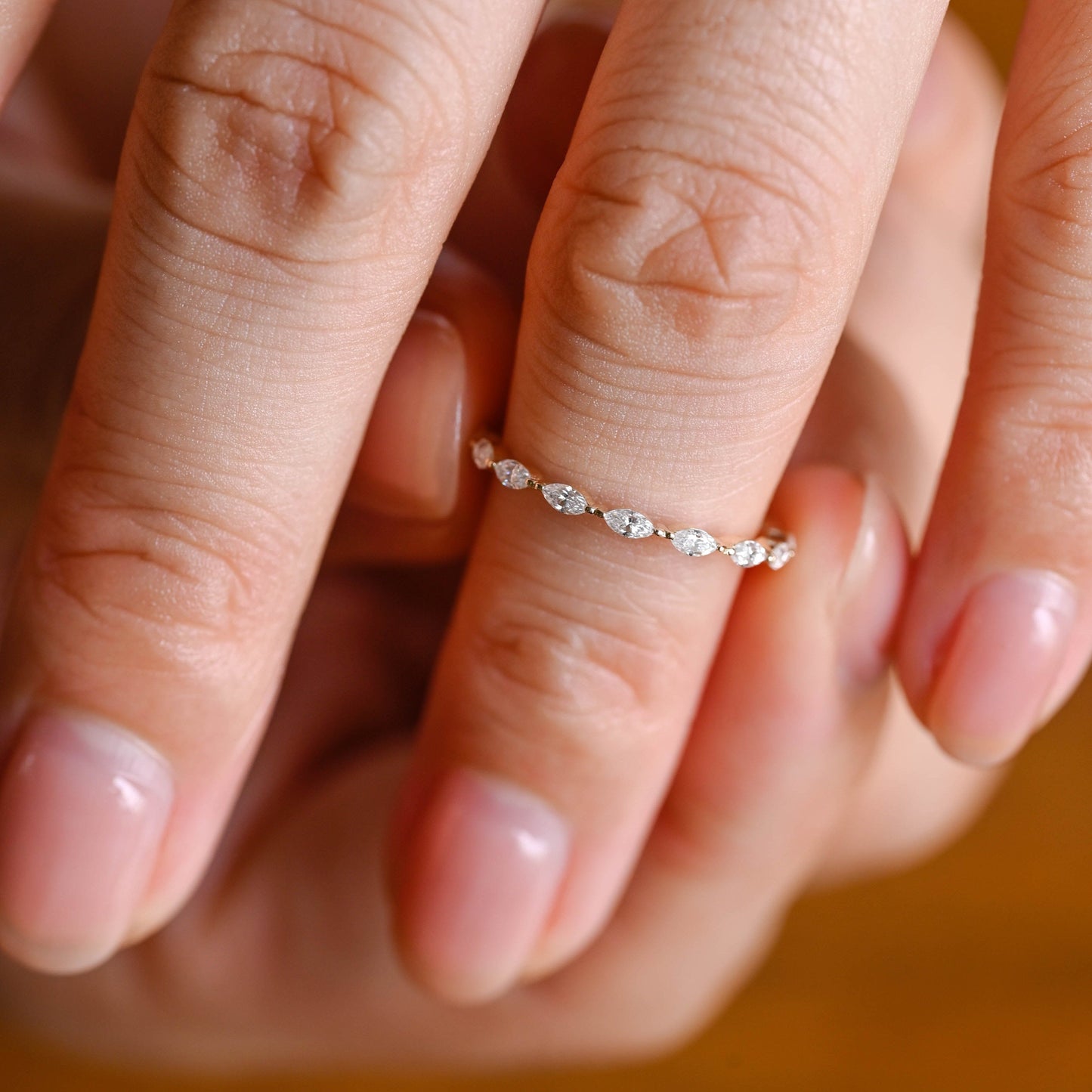 0.37 CT Round Full Eternity Lab Grown Diamond Wedding Band