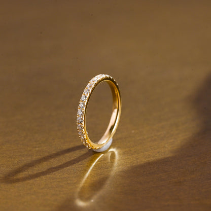 0.37 CT Round Full Eternity Lab Grown Diamond Wedding Band