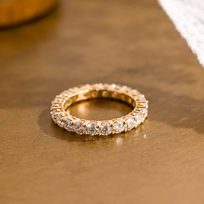 0.37 CT Round Full Eternity Lab Grown Diamond Wedding Band