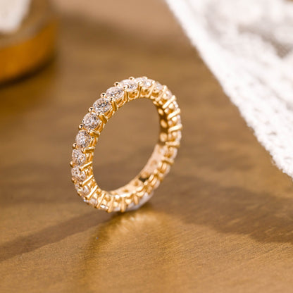 0.37 CT Round Full Eternity Lab Grown Diamond Wedding Band