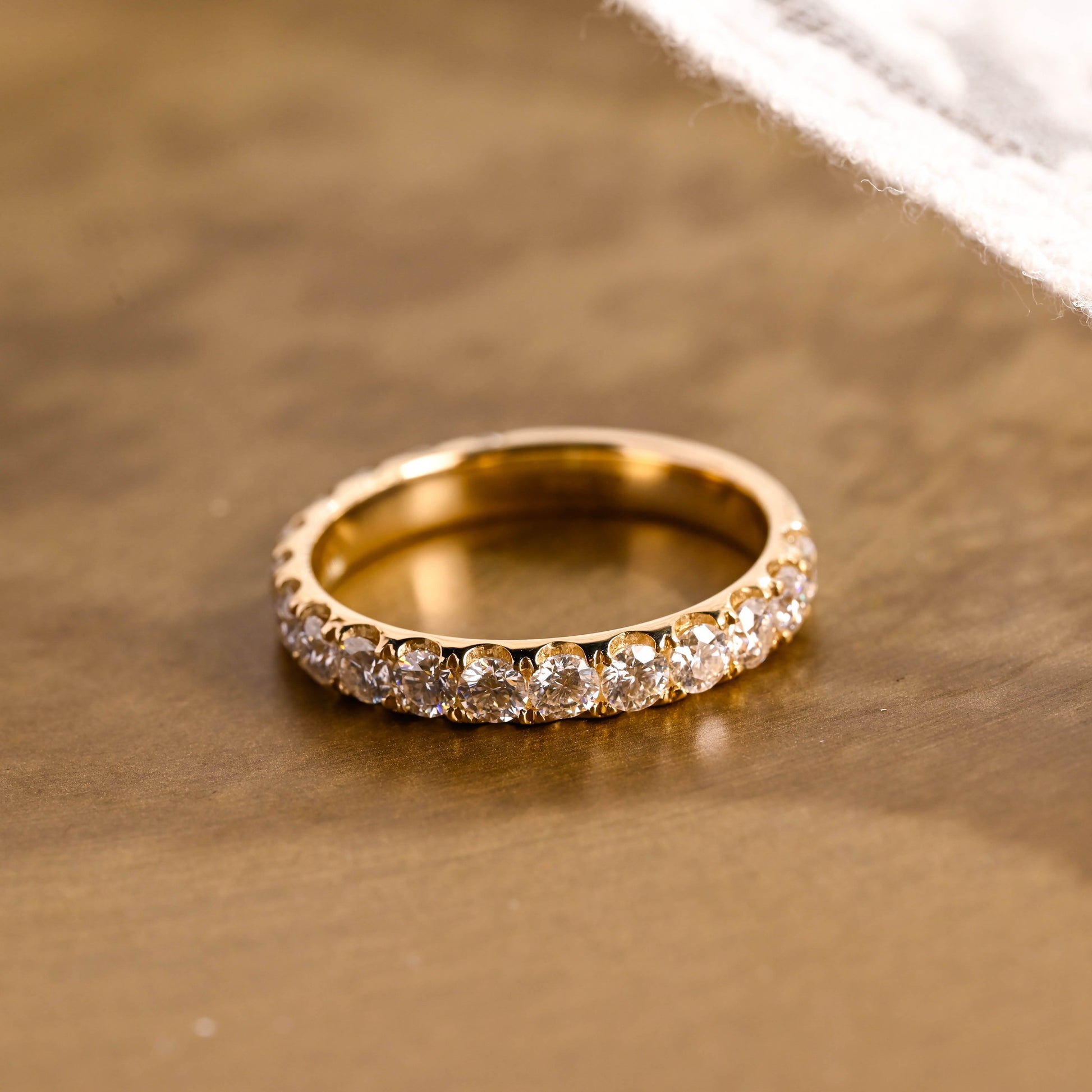 0.37 CT Round Full Eternity Lab Grown Diamond Wedding Band
