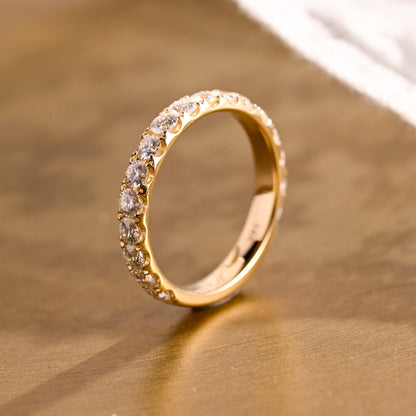 0.37 CT Round Full Eternity Lab Grown Diamond Wedding Band