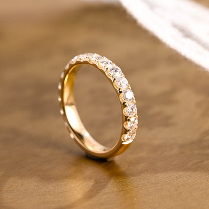 0.37 CT Round Full Eternity Lab Grown Diamond Wedding Band