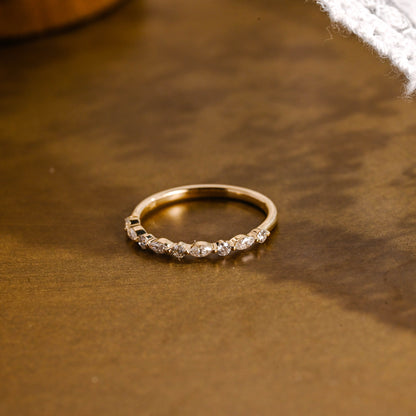 0.37 CT Round Full Eternity Lab Grown Diamond Wedding Band