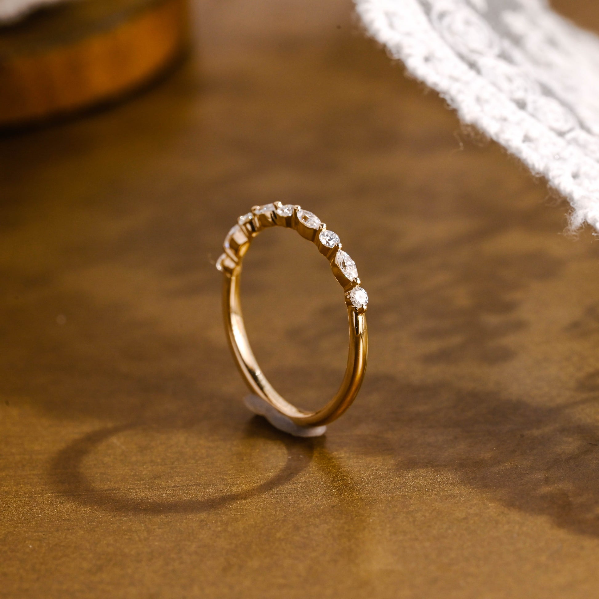 0.37 CT Round Full Eternity Lab Grown Diamond Wedding Band