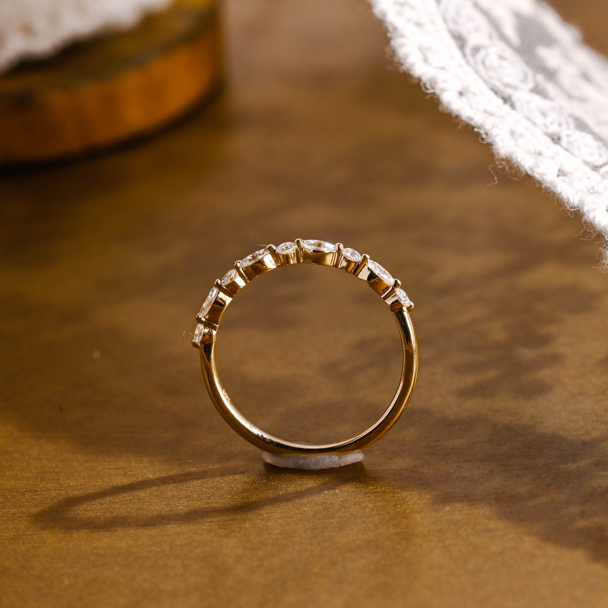0.37 CT Round Full Eternity Lab Grown Diamond Wedding Band