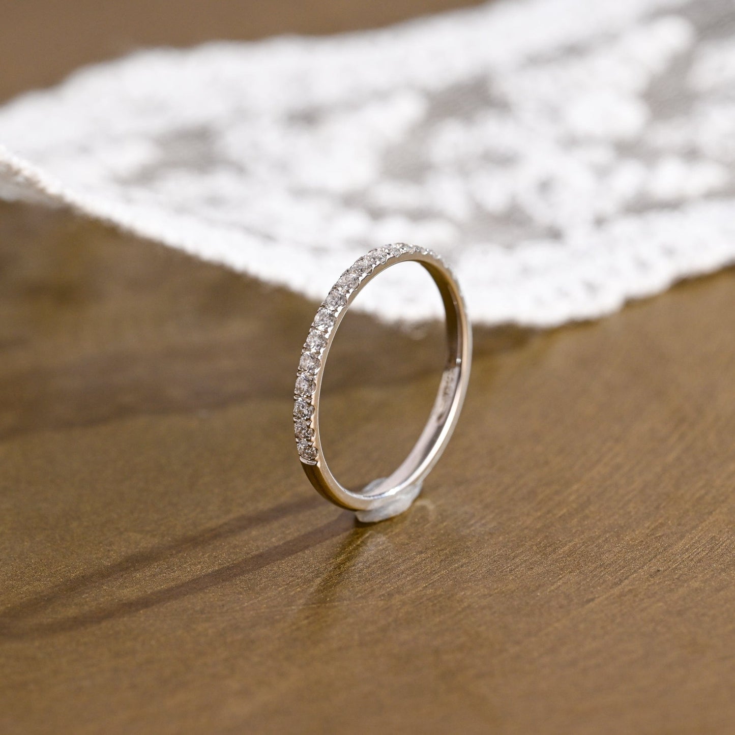 0.37 CT Round Full Eternity Lab Grown Diamond Wedding Band