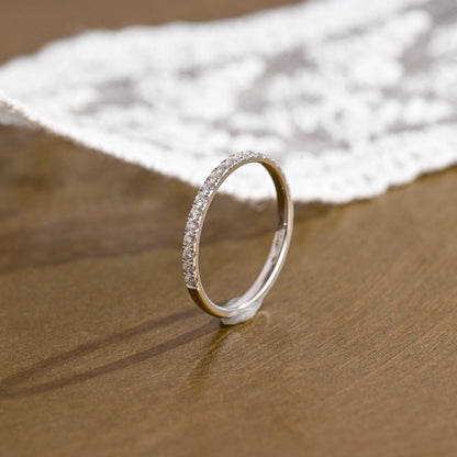 0.37 CT Round Full Eternity Lab Grown Diamond Wedding Band