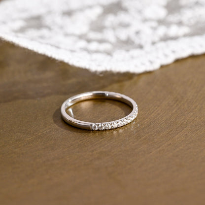 0.37 CT Round Full Eternity Lab Grown Diamond Wedding Band